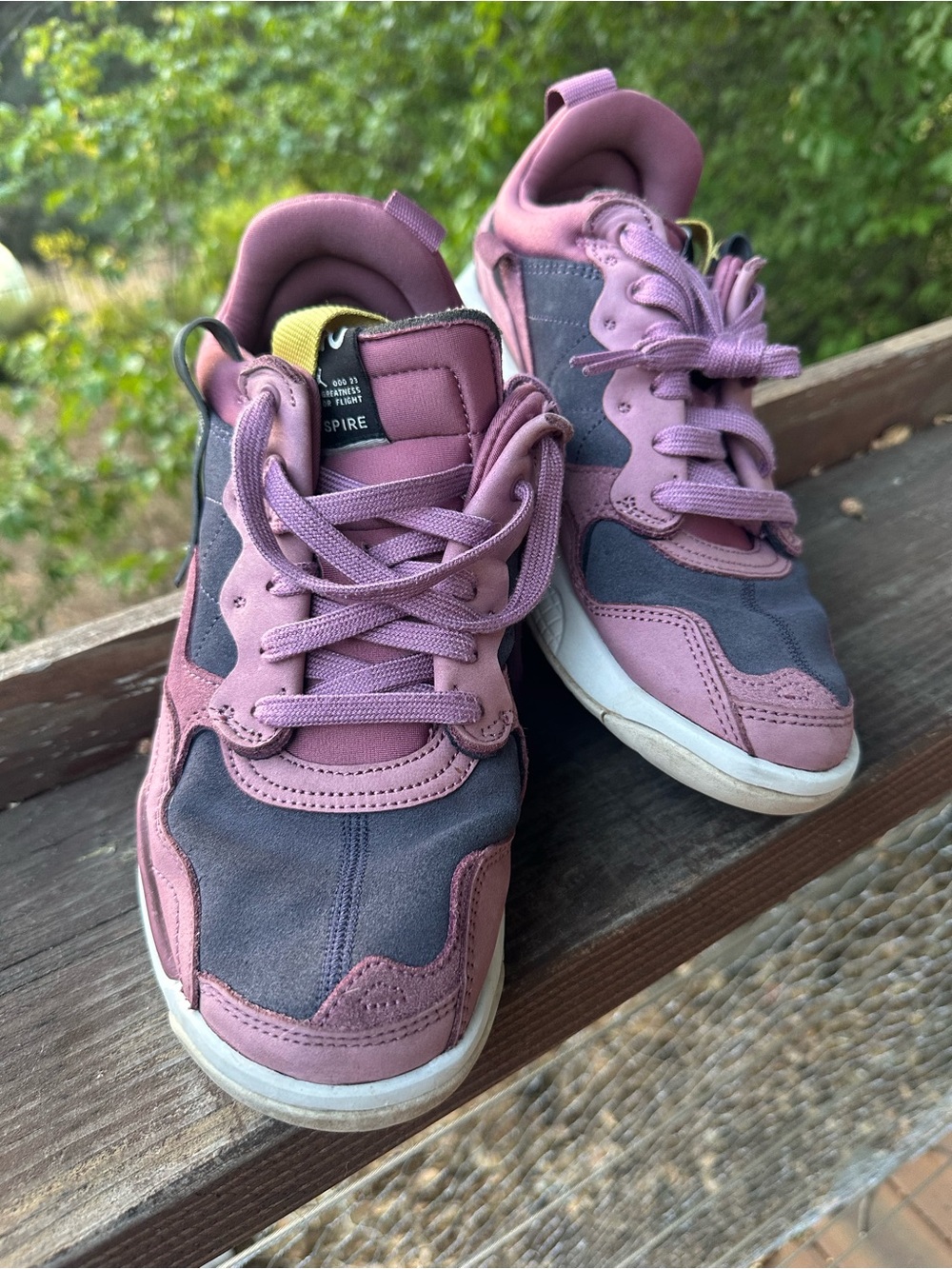Jordan MA2 women’s mulberry and purple suede